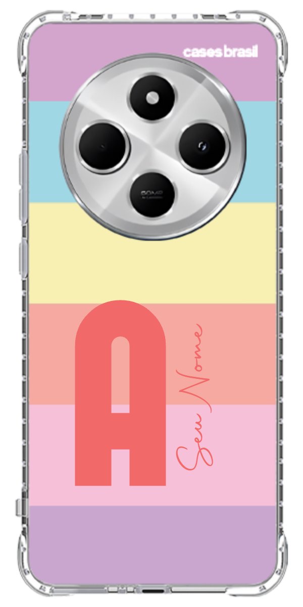 Capinha para Celular Arco-íris Cores Pastel