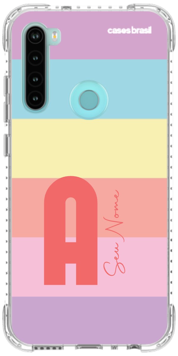 Capinha para Celular Arco-íris Cores Pastel