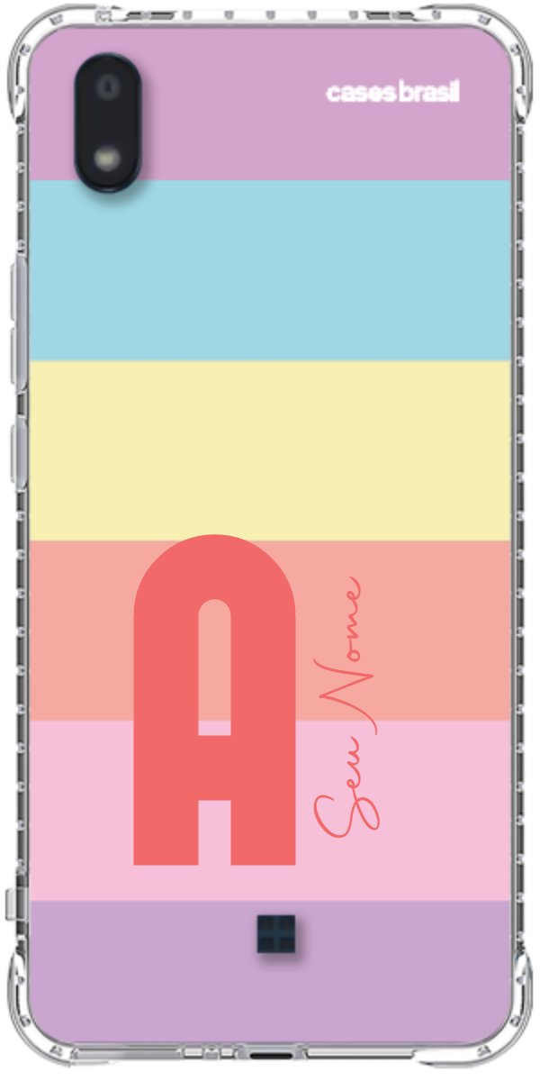 Capinha para Celular Arco-íris Cores Pastel