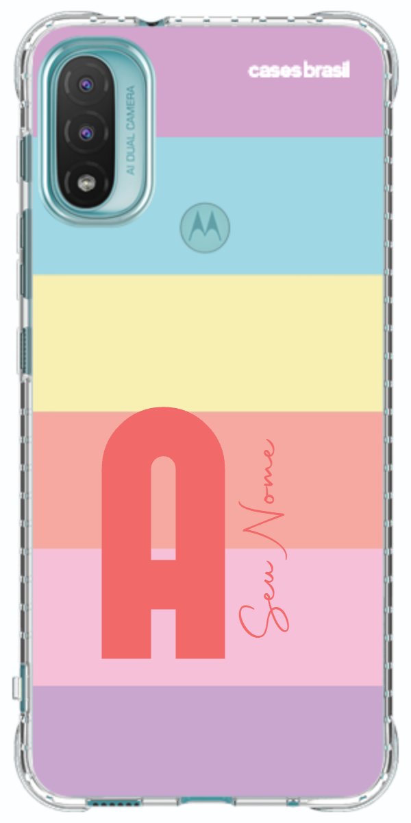 Capinha para Celular Arco-íris Cores Pastel