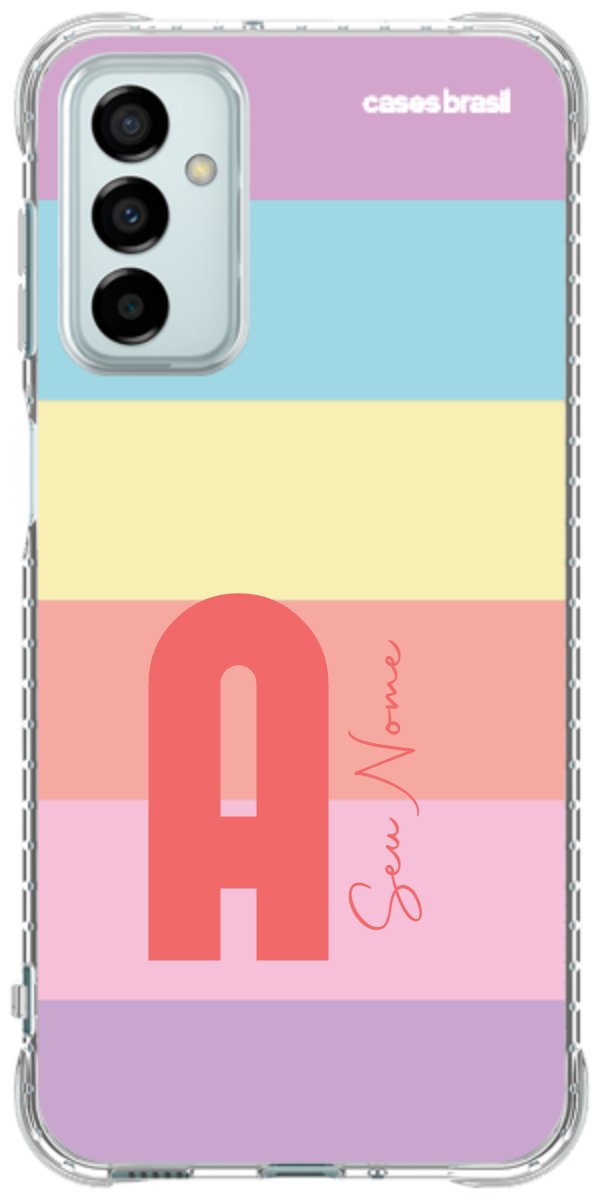 Capinha para Celular Arco-íris Cores Pastel