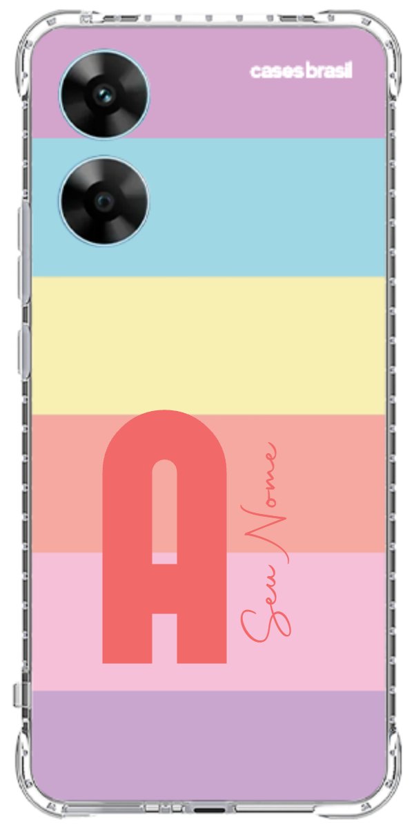 Capinha para Celular Arco-íris Cores Pastel