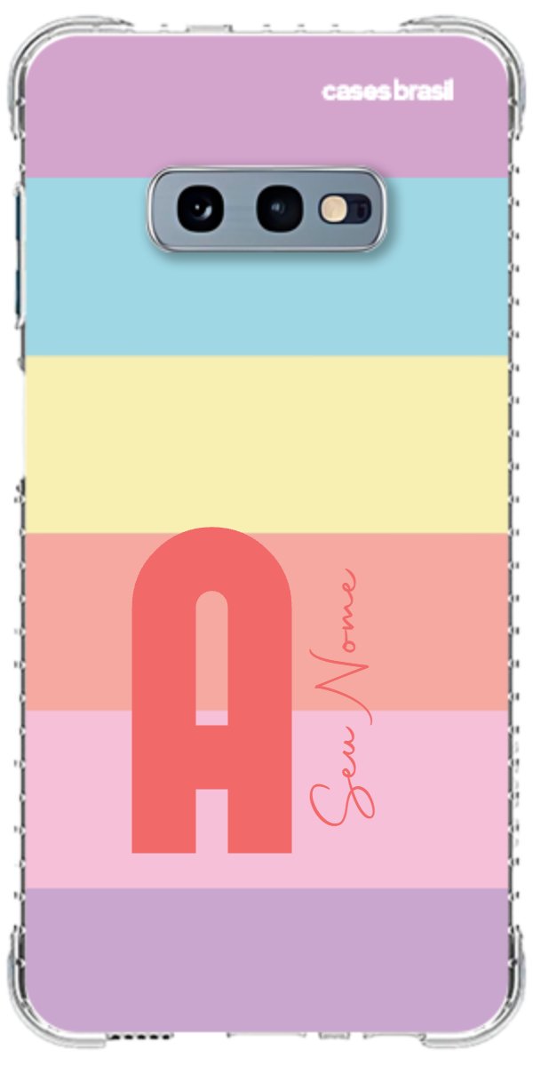 Capinha para Celular Arco-íris Cores Pastel