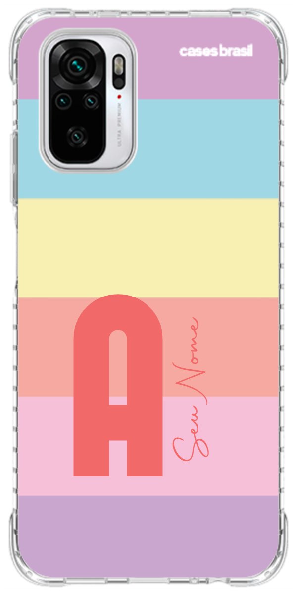 Capinha para Celular Arco-íris Cores Pastel