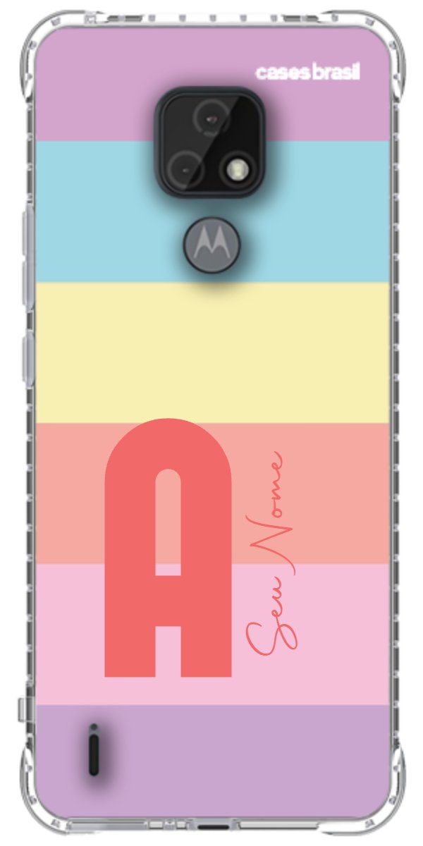 Capinha para Celular Arco-íris Cores Pastel