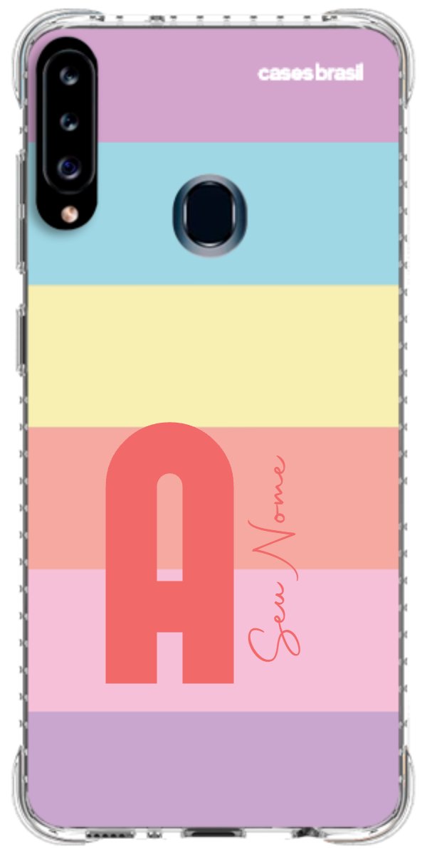 Capinha para Celular Arco-íris Cores Pastel