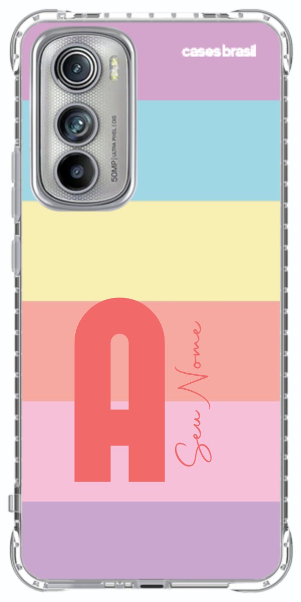 Capinha para Celular Arco-íris Cores Pastel