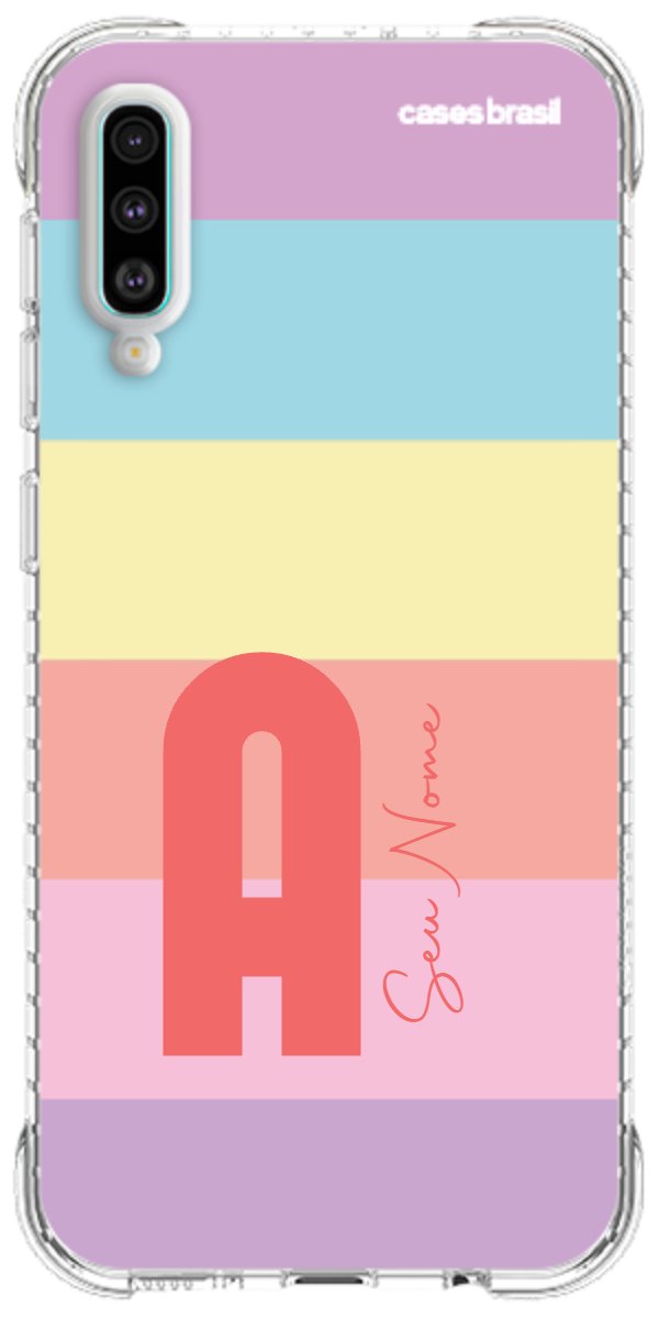Capinha para Celular Arco-íris Cores Pastel