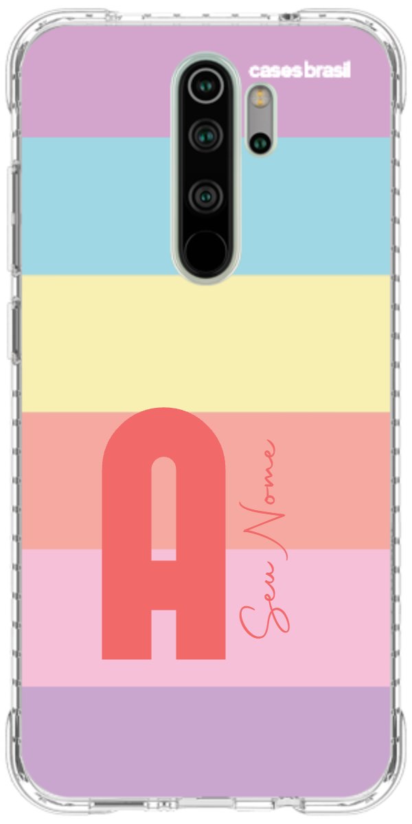 Capinha para Celular Arco-íris Cores Pastel