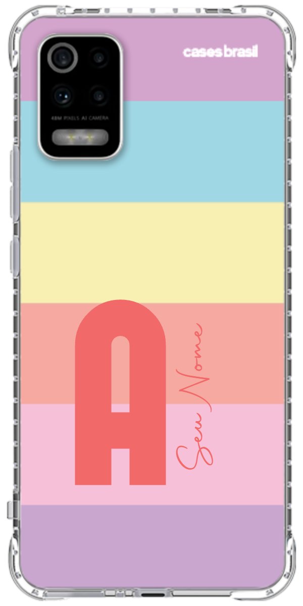 Capinha para Celular Arco-íris Cores Pastel