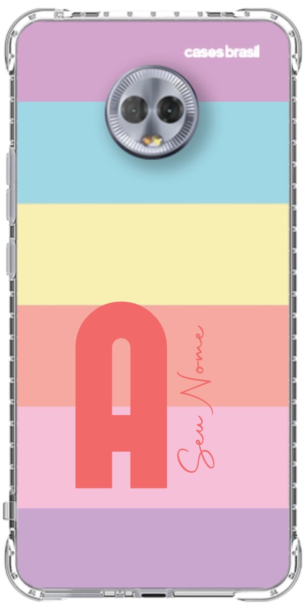 Capinha para Celular Arco-íris Cores Pastel