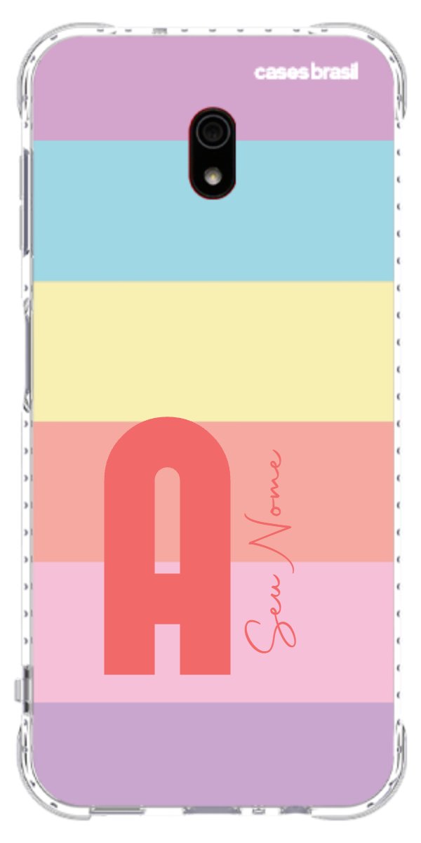 Capinha para Celular Arco-íris Cores Pastel