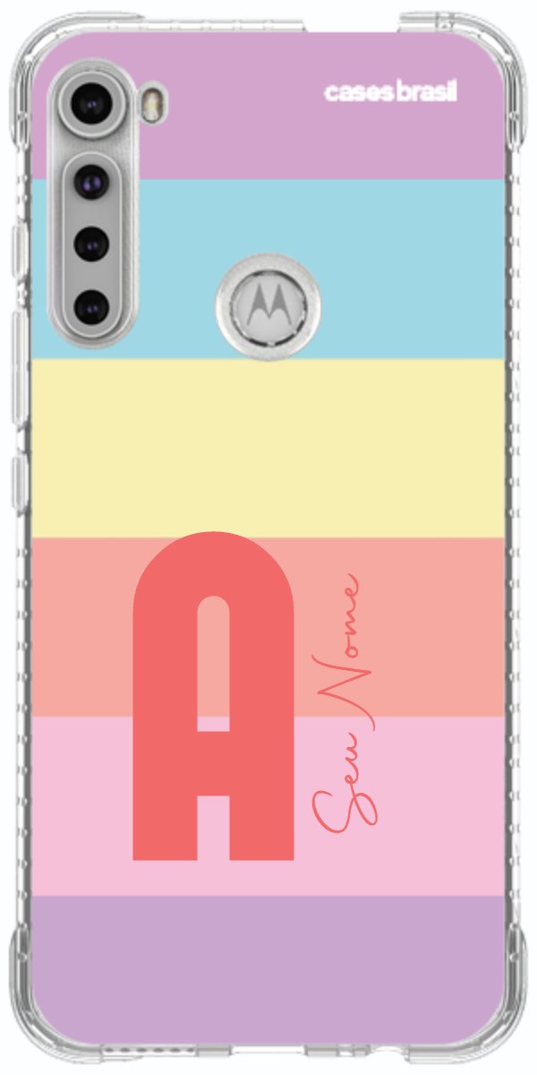 Capinha para Celular Arco-íris Cores Pastel