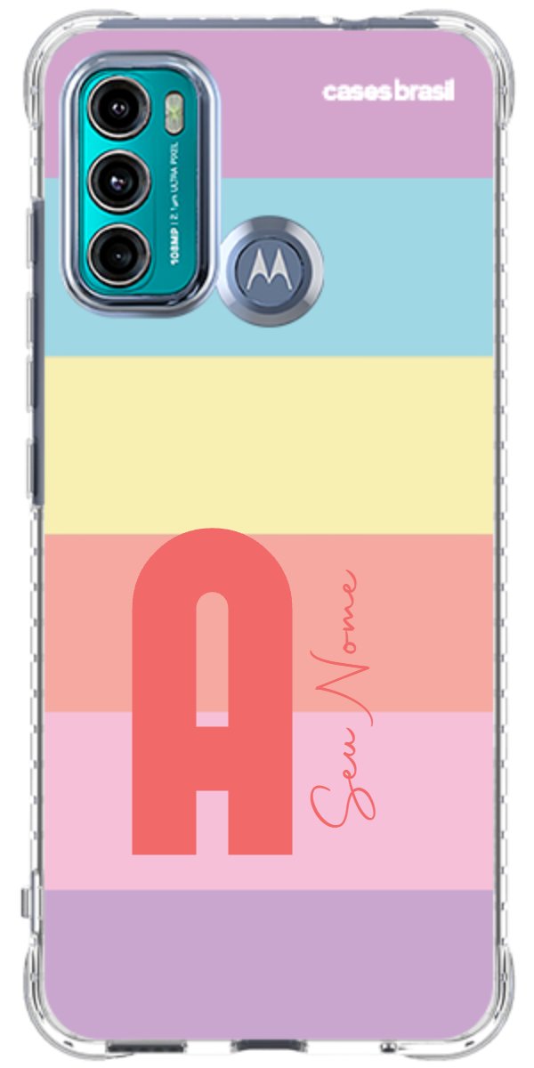 Capinha para Celular Arco-íris Cores Pastel