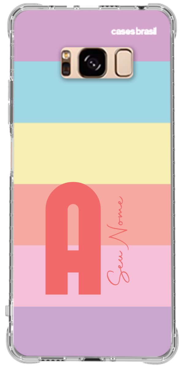 Capinha para Celular Arco-íris Cores Pastel