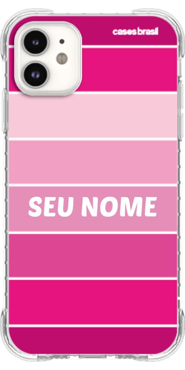 Capinha para Celular Faixas Tons de Rosas
