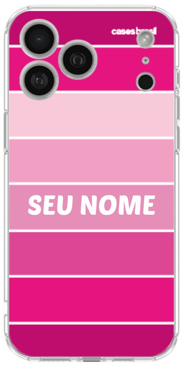 Capinha para Celular Faixas Tons de Rosas