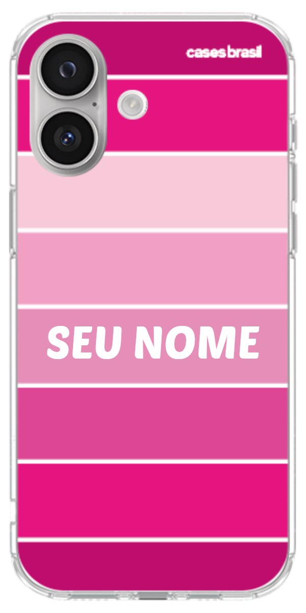 Capinha para Celular Faixas Tons de Rosas