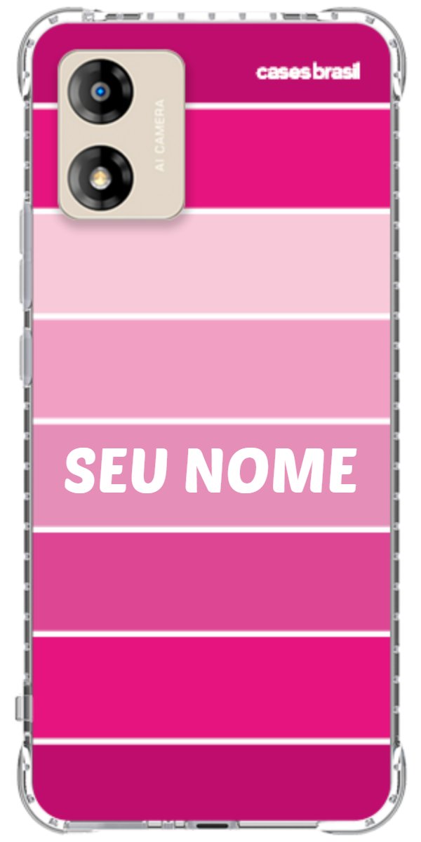 Capinha para Celular Faixas Tons de Rosas