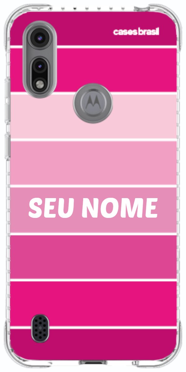 Capinha para Celular Faixas Tons de Rosas
