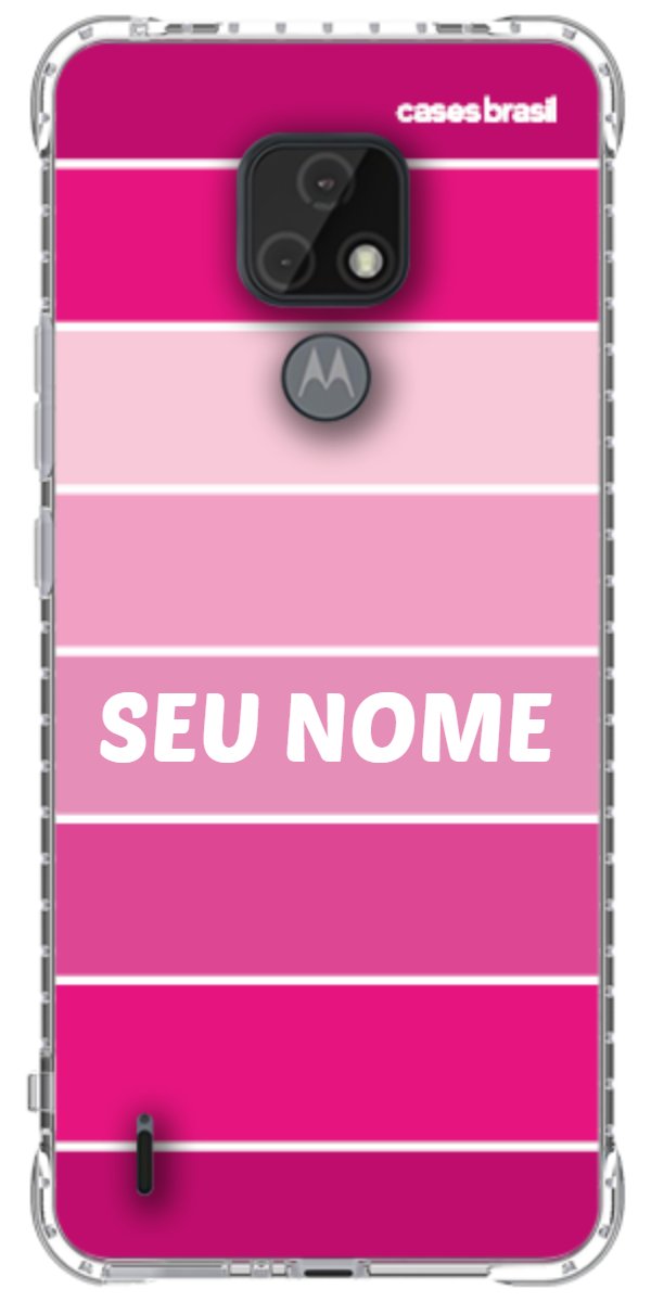 Capinha para Celular Faixas Tons de Rosas