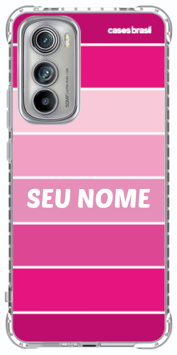 Capinha para Celular Faixas Tons de Rosas