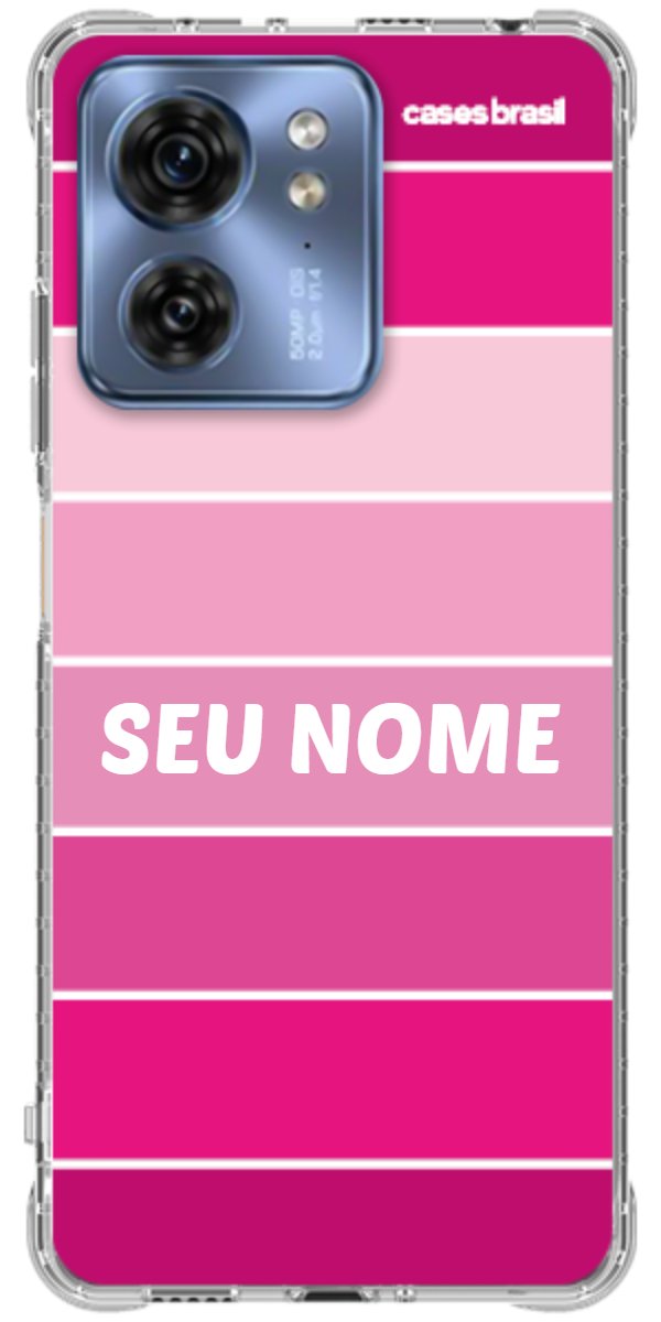 Capinha para Celular Faixas Tons de Rosas