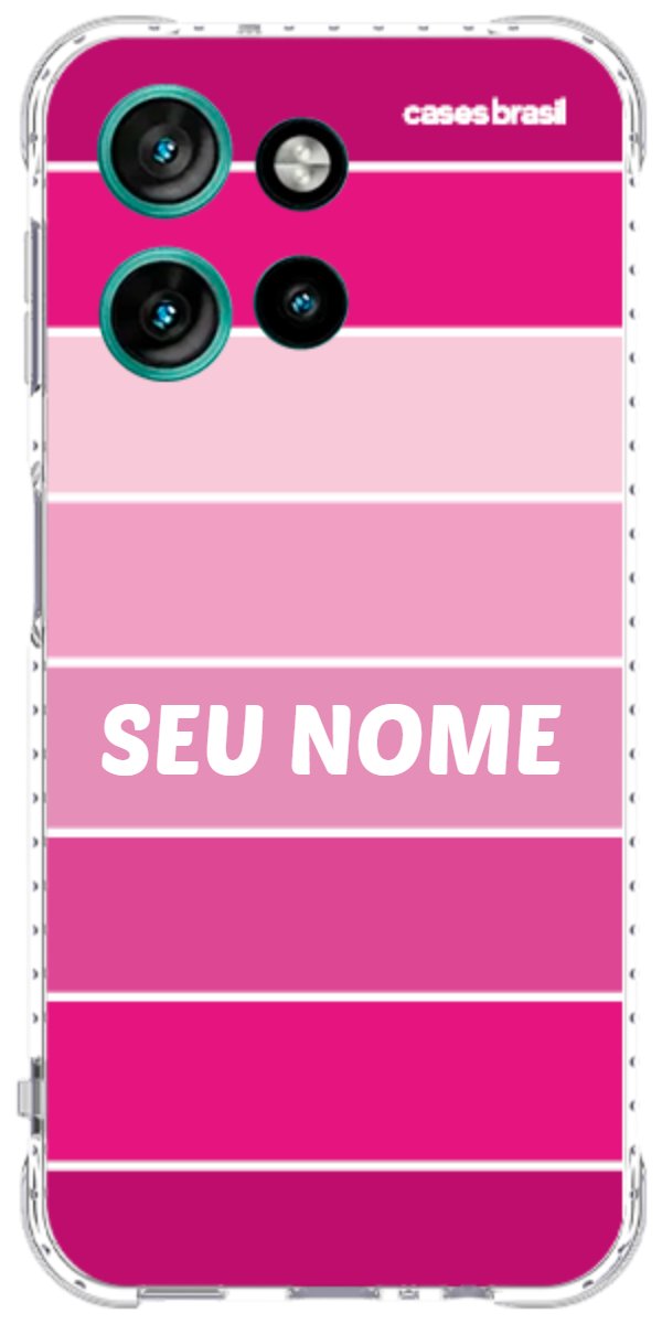 Capinha para Celular Faixas Tons de Rosas
