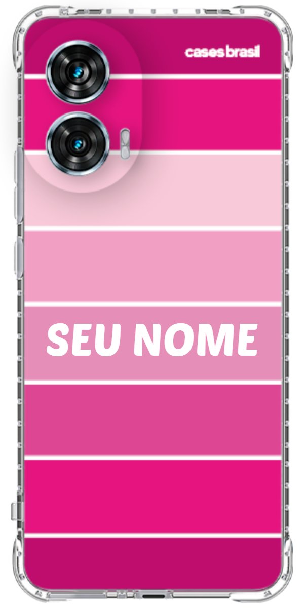 Capinha para Celular Faixas Tons de Rosas