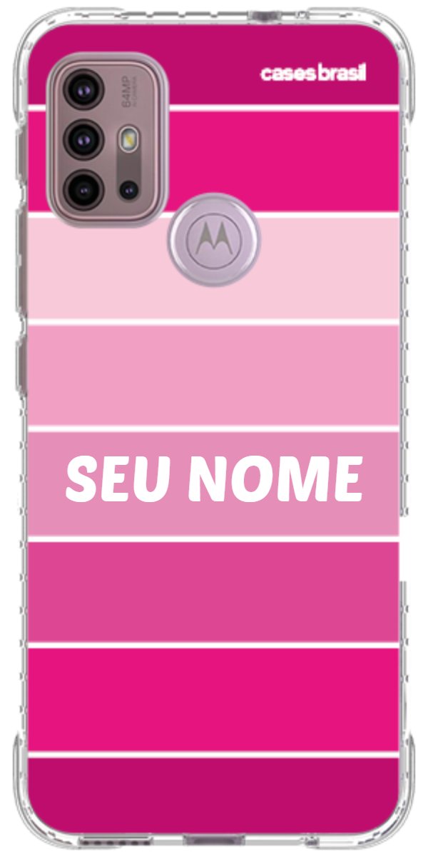 Capinha para Celular Faixas Tons de Rosas