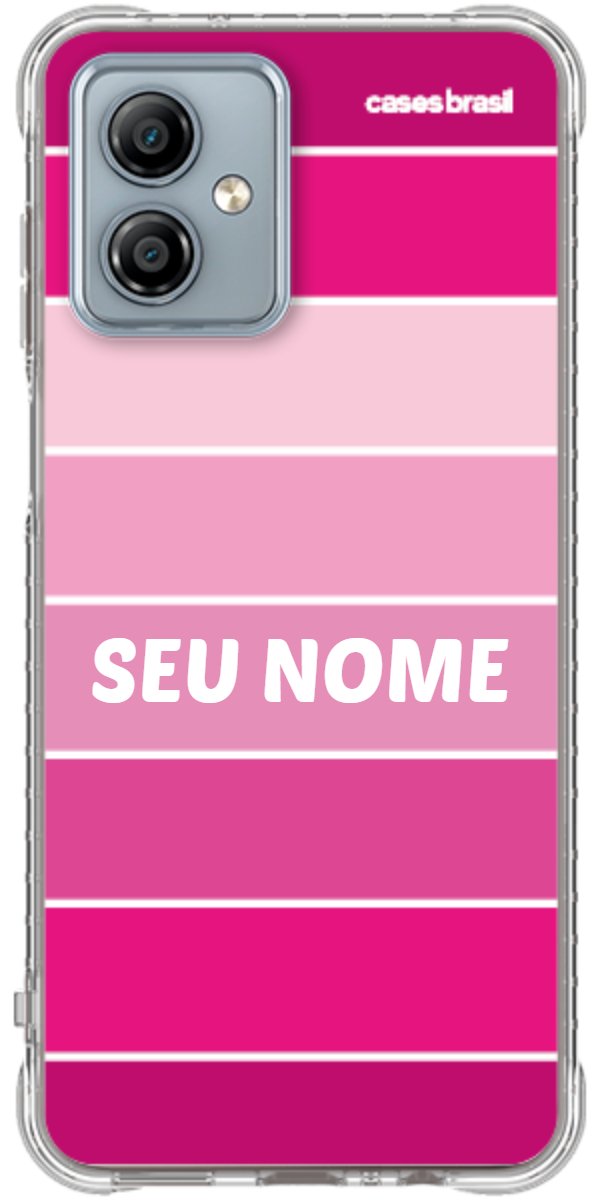 Capinha para Celular Faixas Tons de Rosas