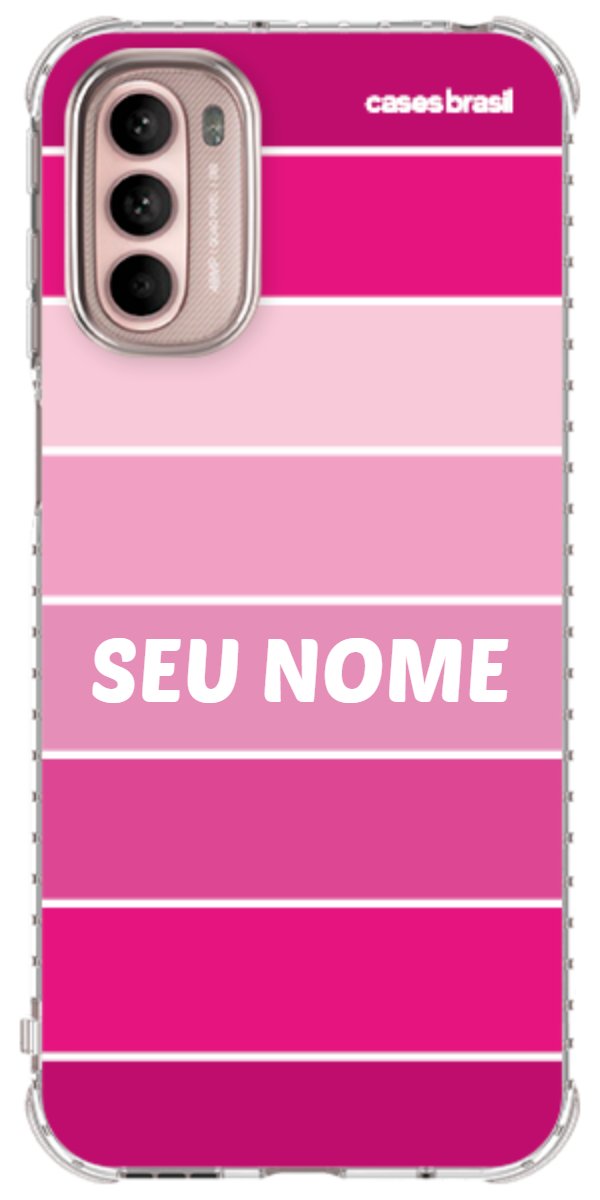 Capinha para Celular Faixas Tons de Rosas