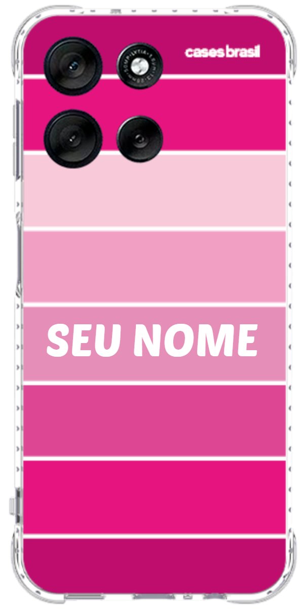 Capinha para Celular Faixas Tons de Rosas