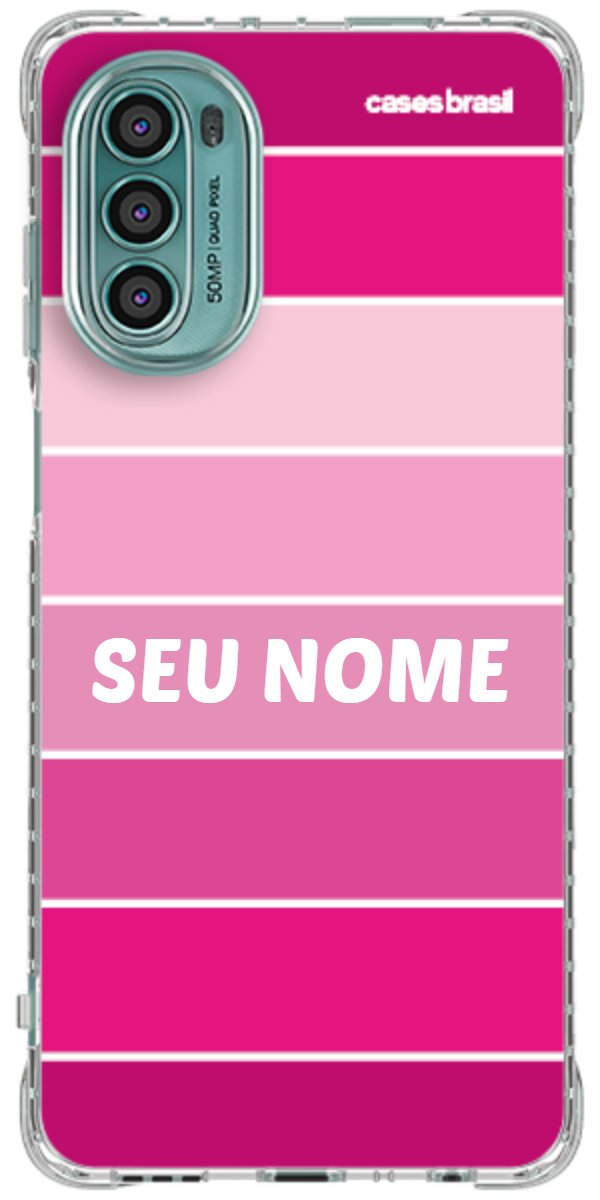 Capinha para Celular Faixas Tons de Rosas