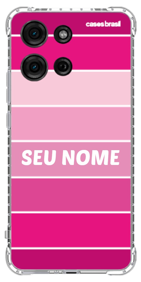 Capinha para Celular Faixas Tons de Rosas