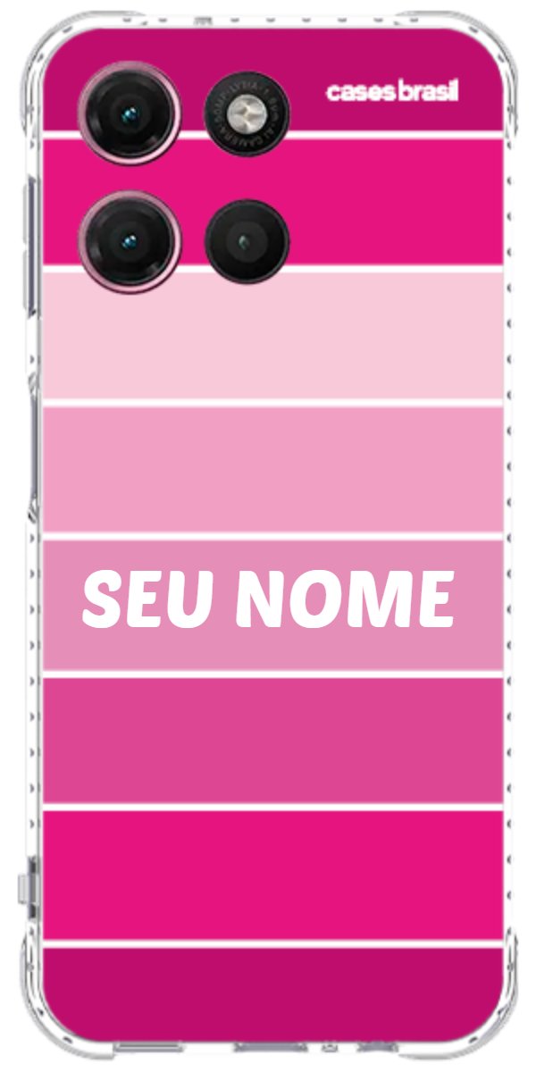 Capinha para Celular Faixas Tons de Rosas
