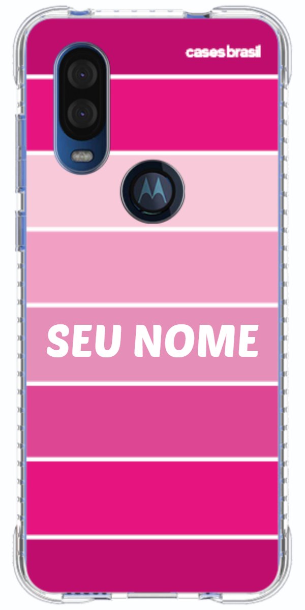 Capinha para Celular Faixas Tons de Rosas