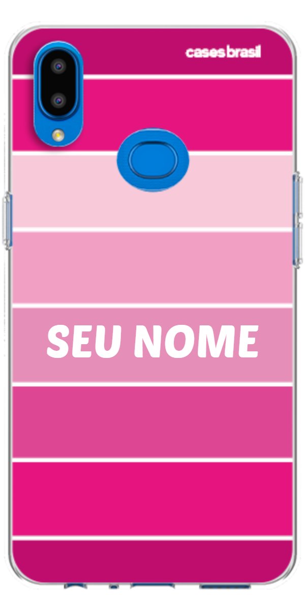 Capinha para Celular Faixas Tons de Rosas