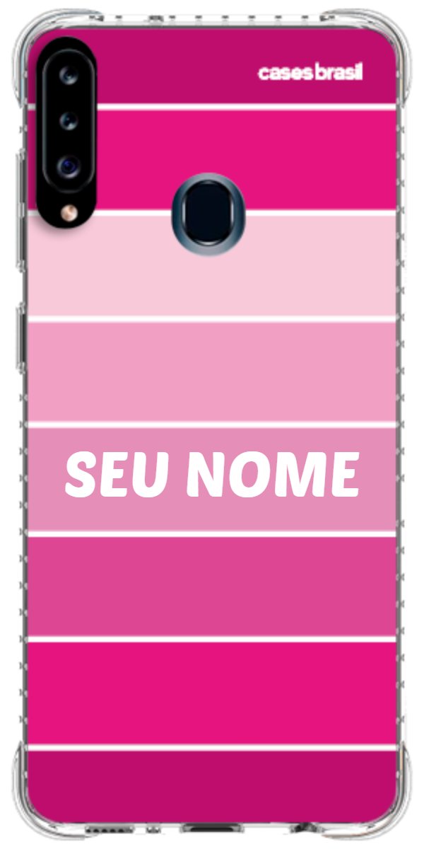Capinha para Celular Faixas Tons de Rosas