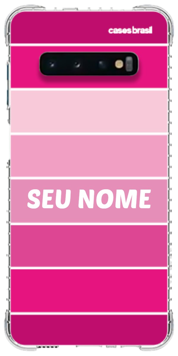 Capinha para Celular Faixas Tons de Rosas
