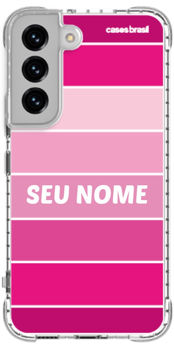 Capinha para Celular Faixas Tons de Rosas