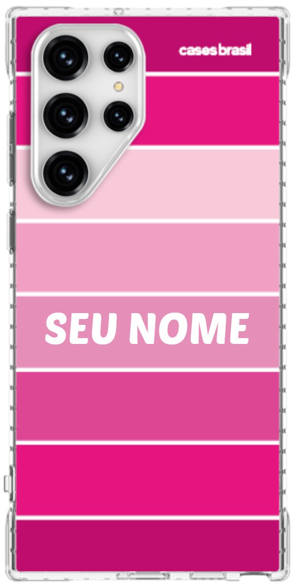 Capinha para Celular Faixas Tons de Rosas