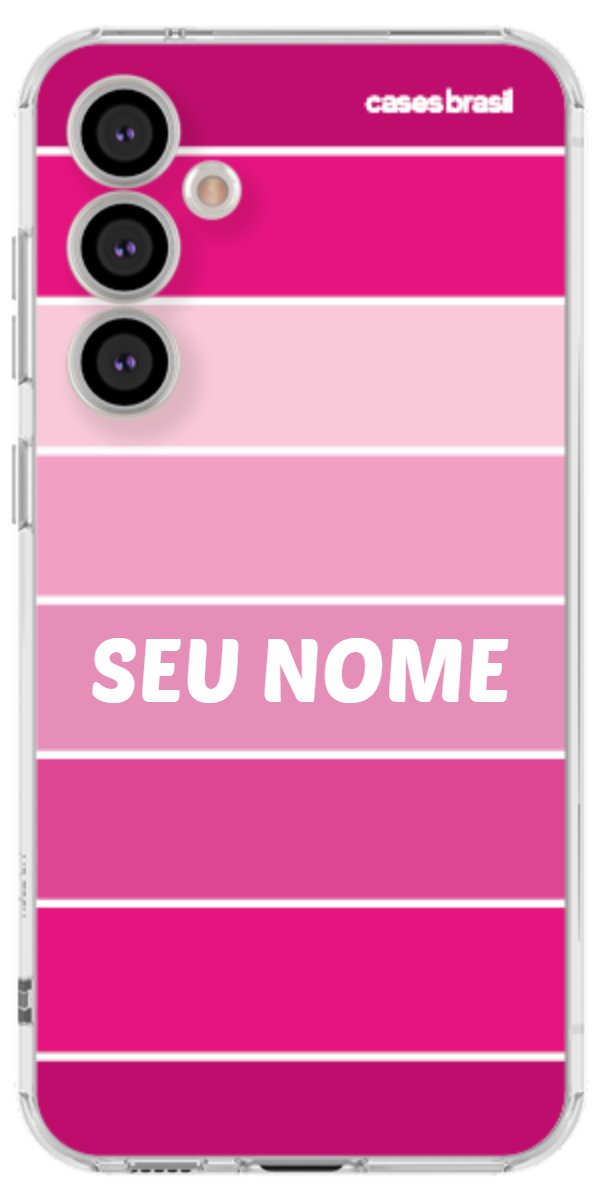 Capinha para Celular Faixas Tons de Rosas