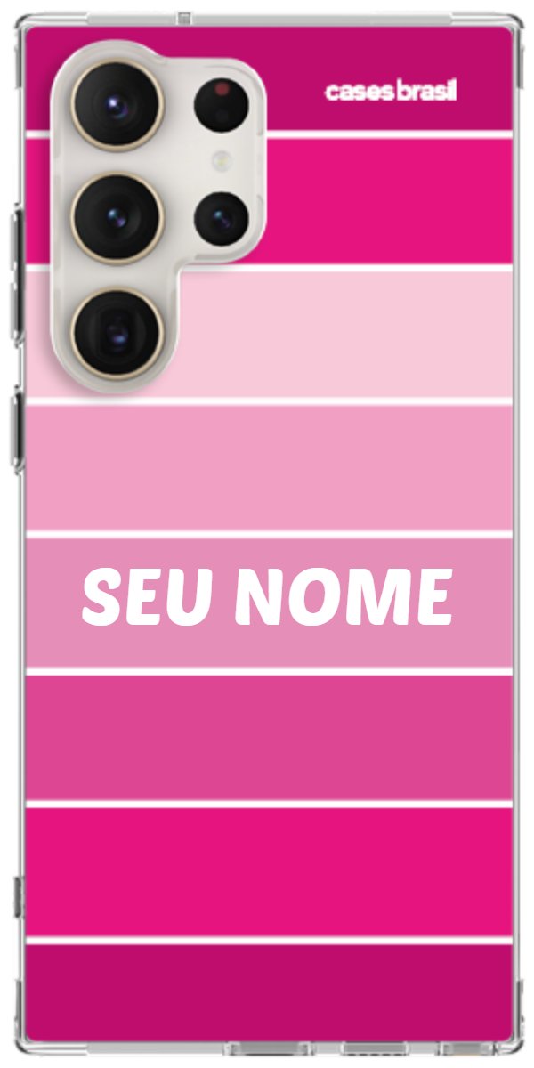 Capinha para Celular Faixas Tons de Rosas