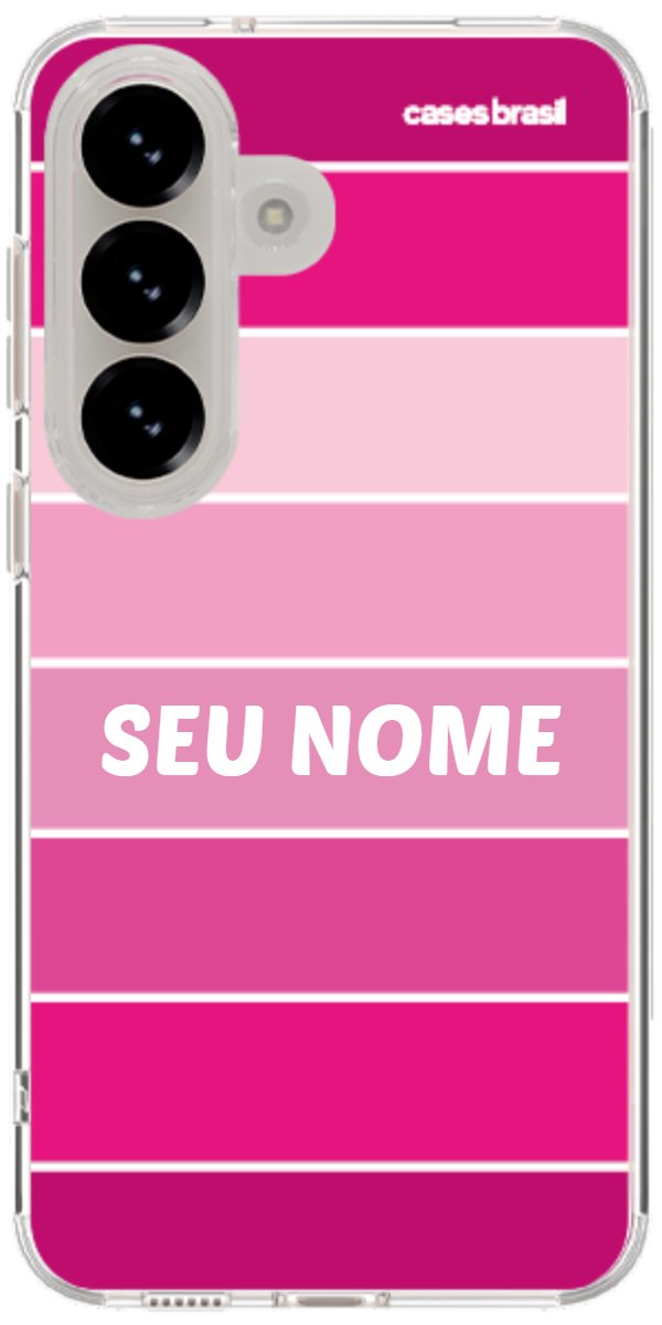 Capinha para Celular Faixas Tons de Rosas