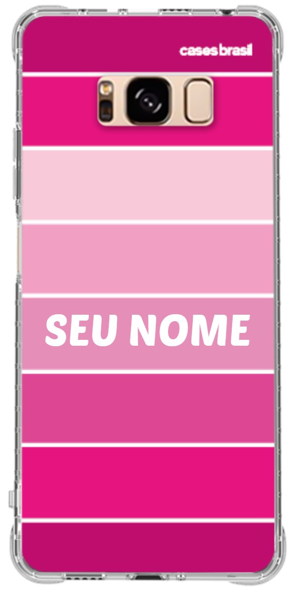Capinha para Celular Faixas Tons de Rosas