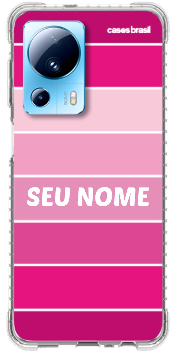 Capinha para Celular Faixas Tons de Rosas