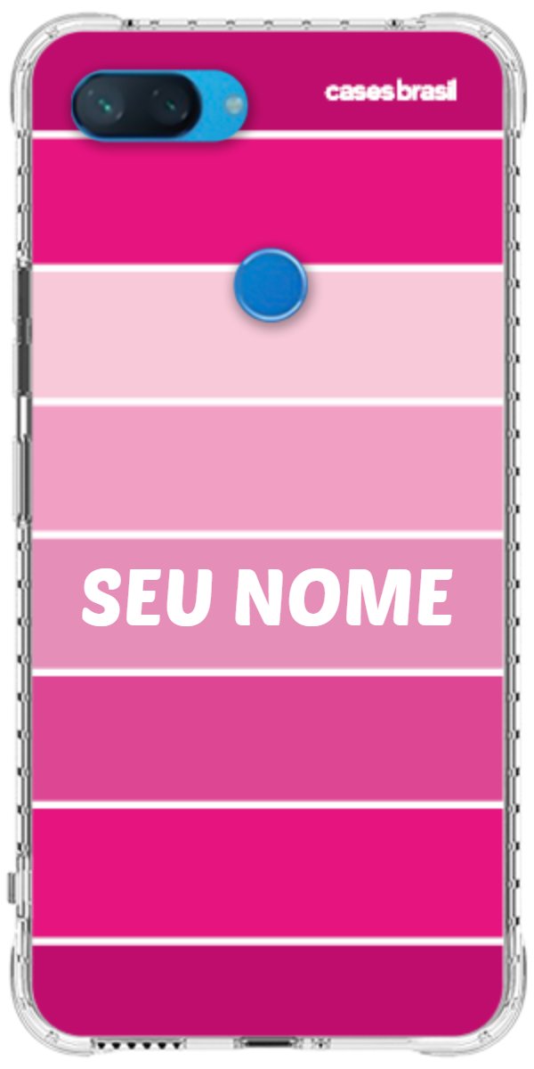 Capinha para Celular Faixas Tons de Rosas