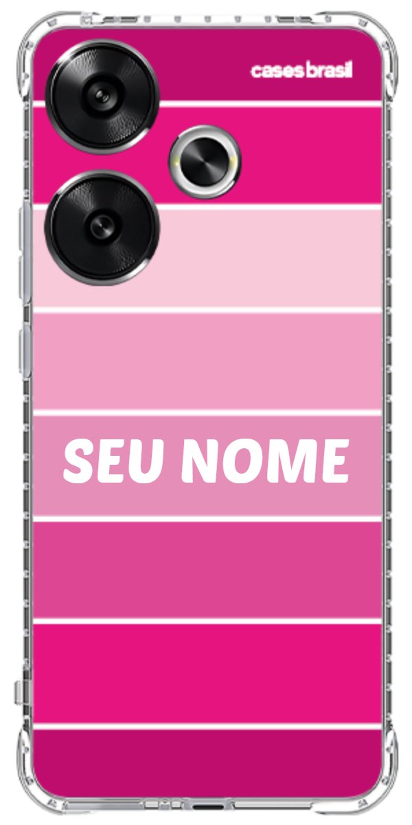 Capinha para Celular Faixas Tons de Rosas