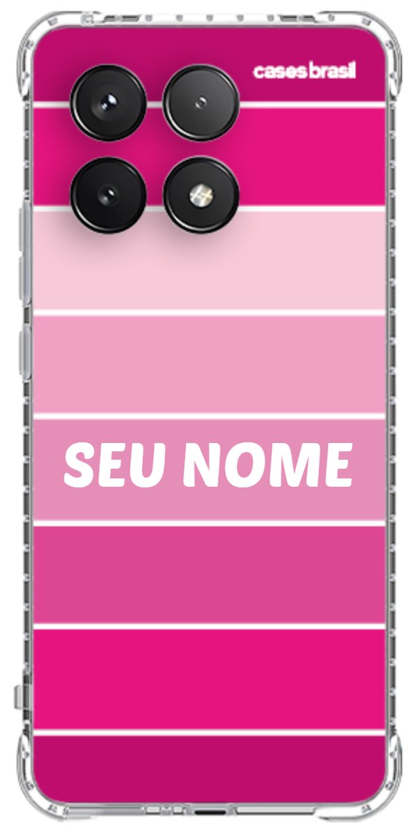 Capinha para Celular Faixas Tons de Rosas